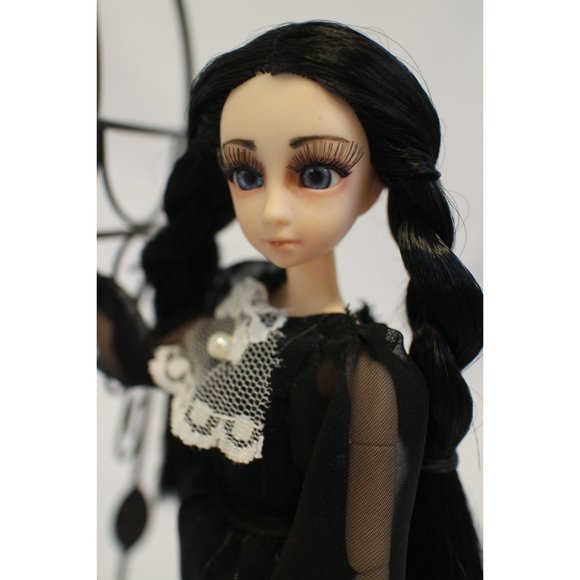 Custom Wednesday Addams Repaint Doll OOAK - Picture 11 of 11